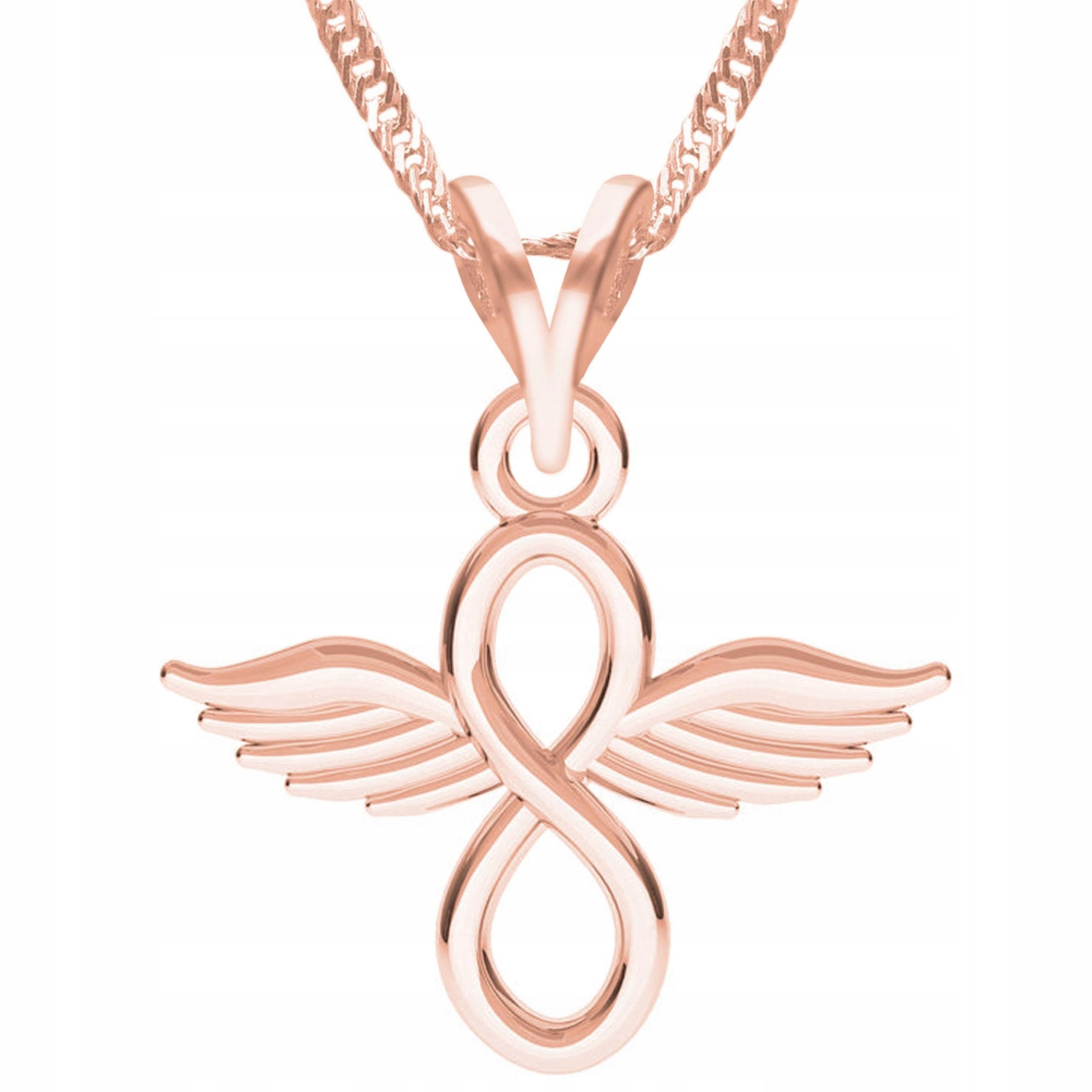 Pozlacený náhrdelník s nekonečnem Infinity Osmička Forever Stříbro 925