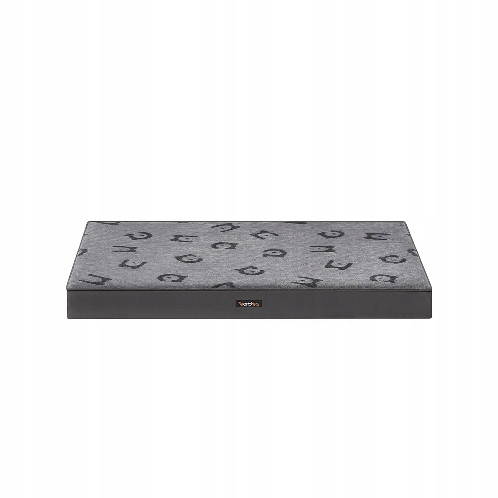 Levně Pelíšek pro psa, odnímatelný potah, 120 x 74 x 10 cm, šedý Feandrea