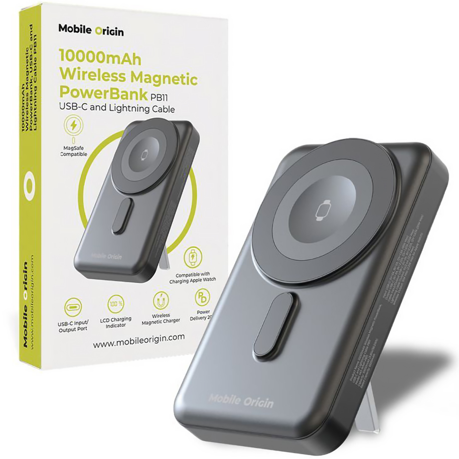 Powerbanka Mobile Origin s MagSafe 10000mAh Pd 20W, kabel Usb-c Lightning