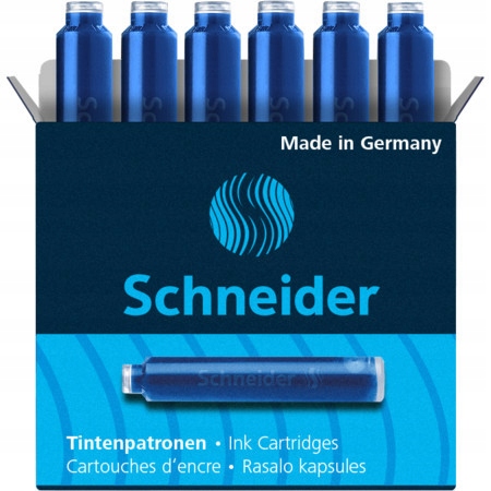 

Niebieskie Naboje Do Piór Schneider Opak. 6 Sztuk