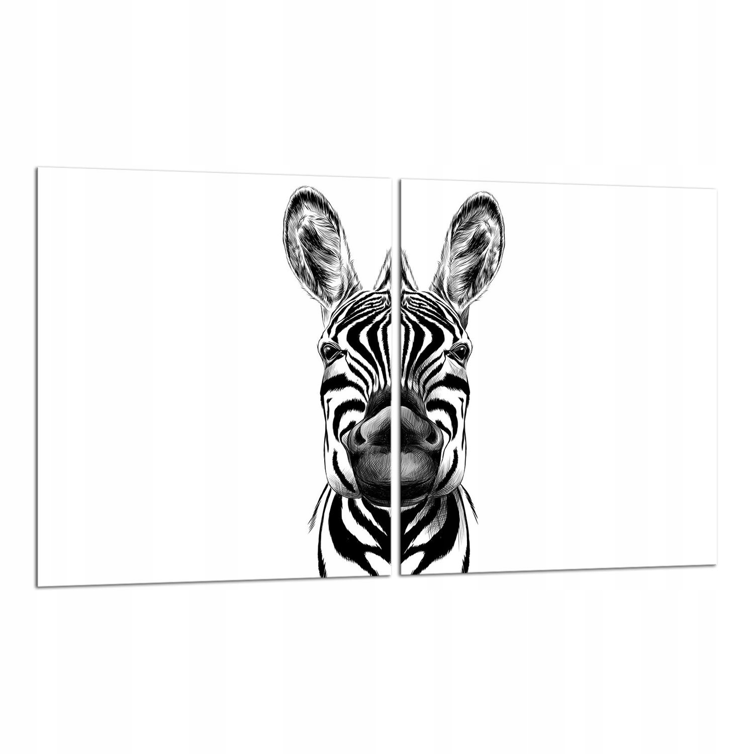 7v1 2x Ochranná Skleněná Deska Na Sporák 40x52 Zebra