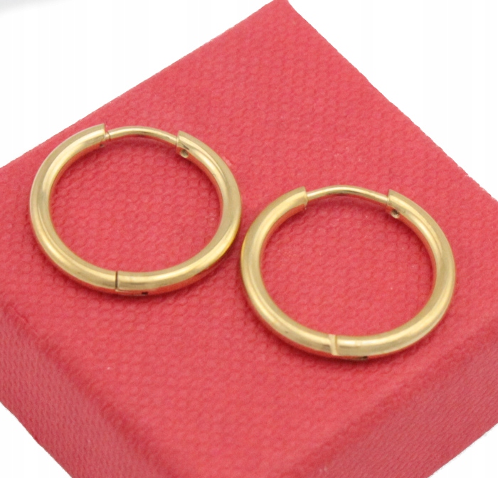 

Kolczyki Złote Kółka 14 mm Stal Chirurgiczna