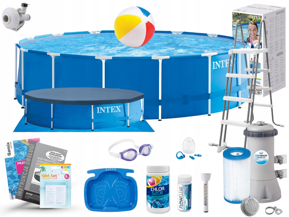 

Basen Ogrodowy Intex Stelażowy 457x122 28242 18W1