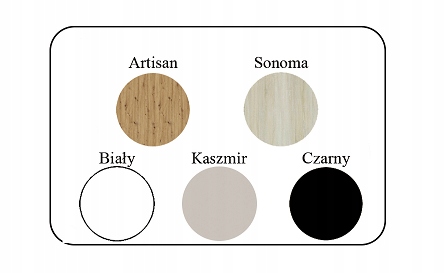 Półka wisząca FABIO 80 cm SONOMA Marka Iwa Meble