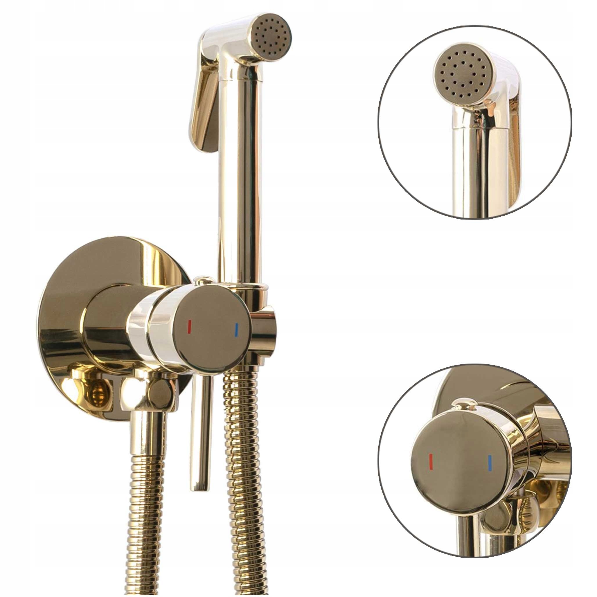 Sada podomietková batéria Bidetta Loop Zlatá Rea