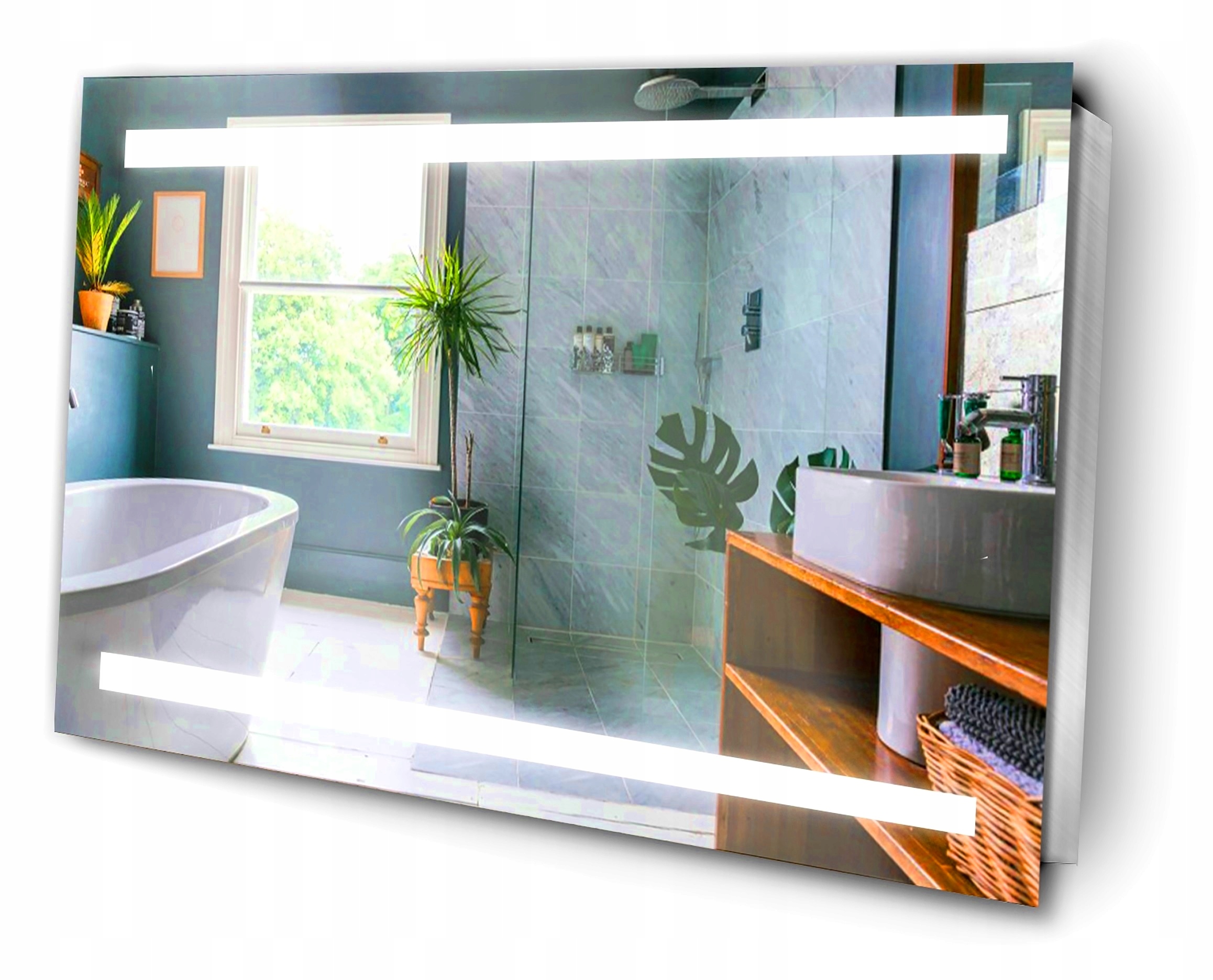 

Lustro Led Podświetlane Nowoczesne Ledowe 120x100