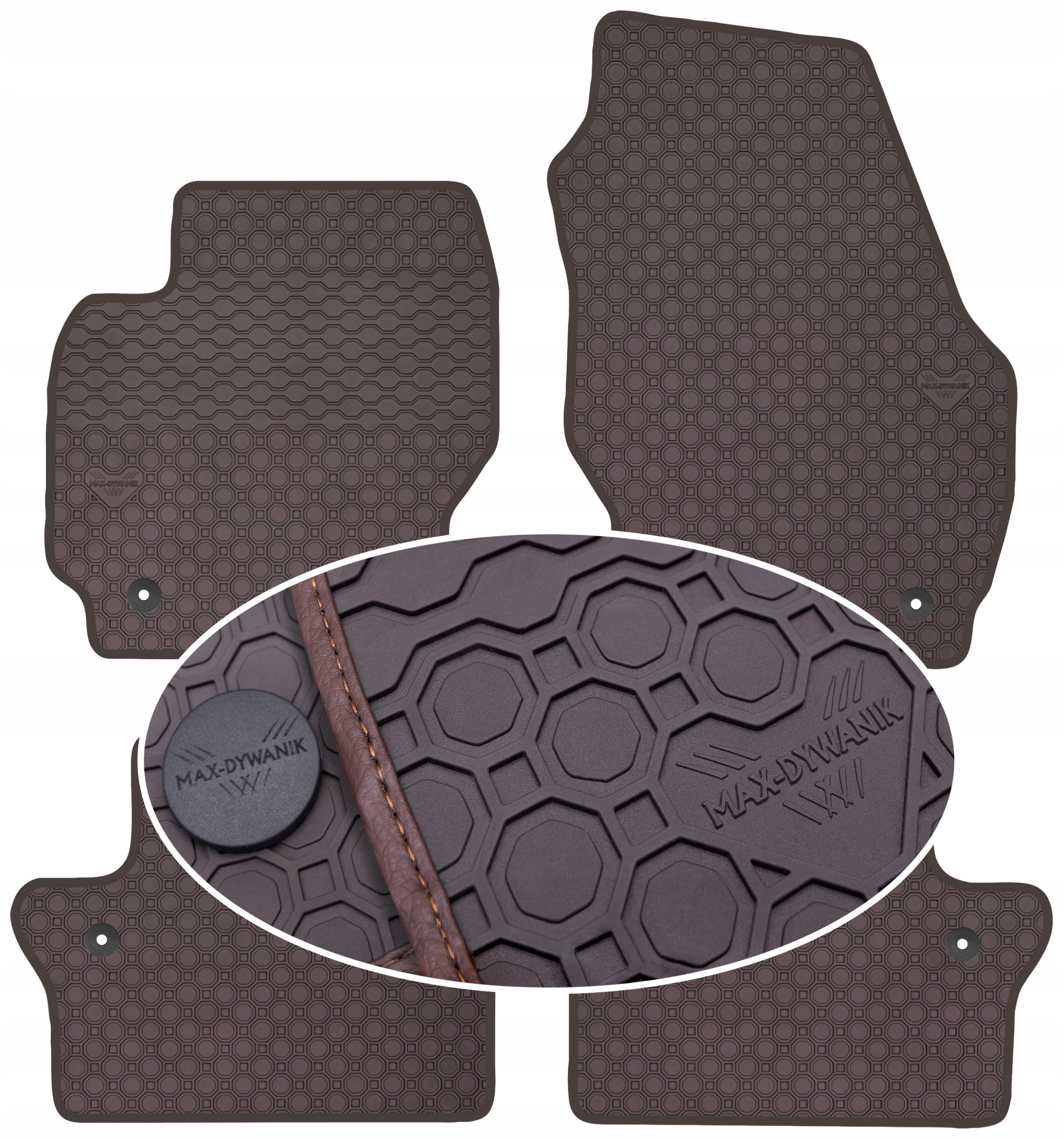 Volvo XC70 II 2007-2016 Koberce Hnedé