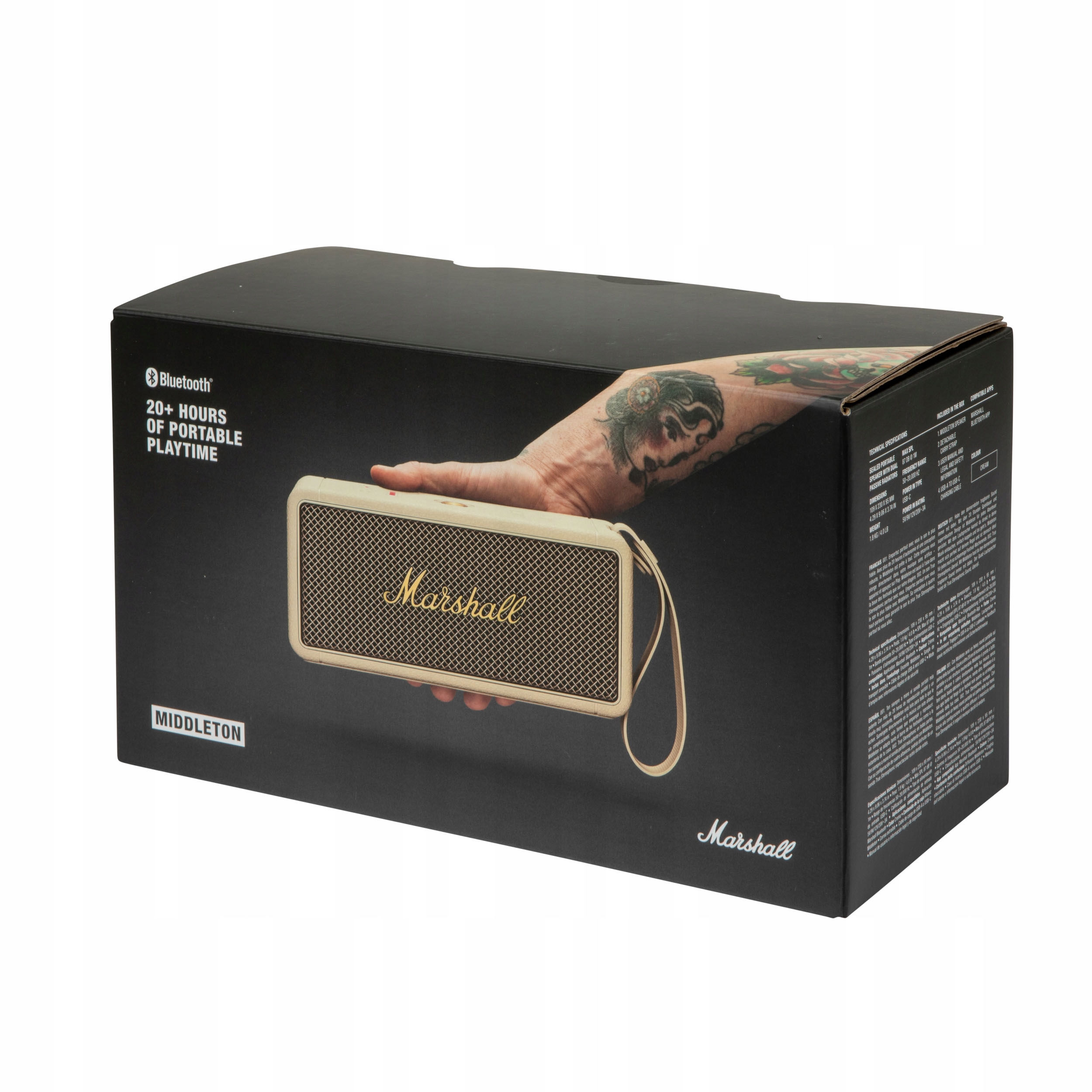 Marshall Middleton bezdrôtový bluetooth reproduktor krémový