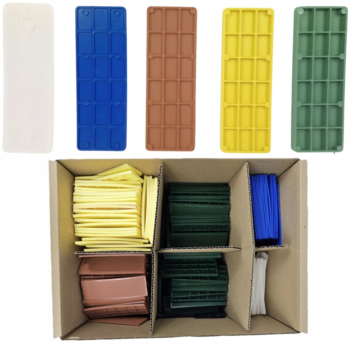 Deckline M34500 Klínky Na Zasklení Distanční Podložky MIX 500ks 1-5 mm