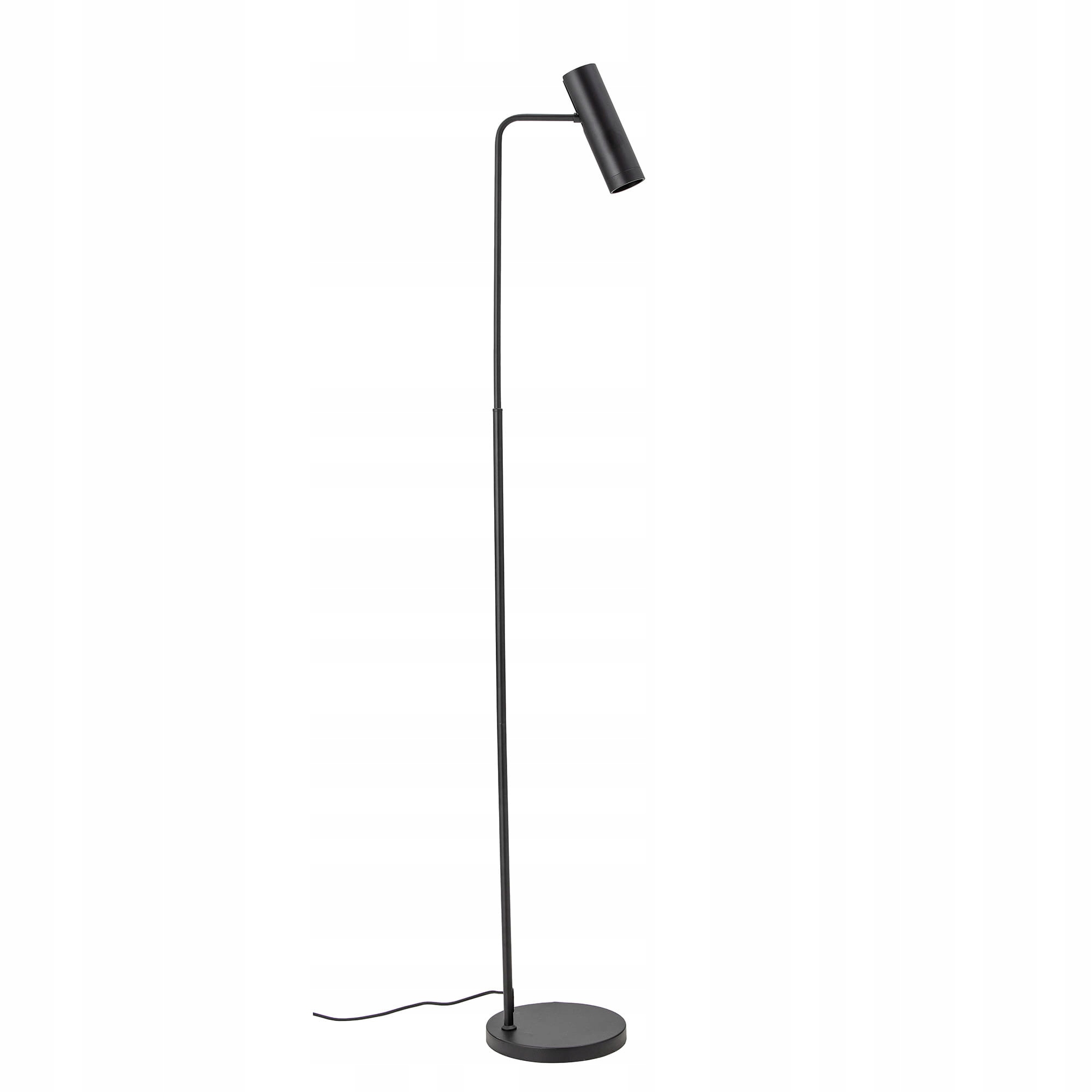 Podlahová lampa Roberto 155 cm kovová, čierna, minimalistická