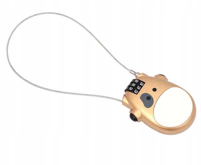 

Kłódka Z Linką Stalową 80CM Wymiary 70x50MM