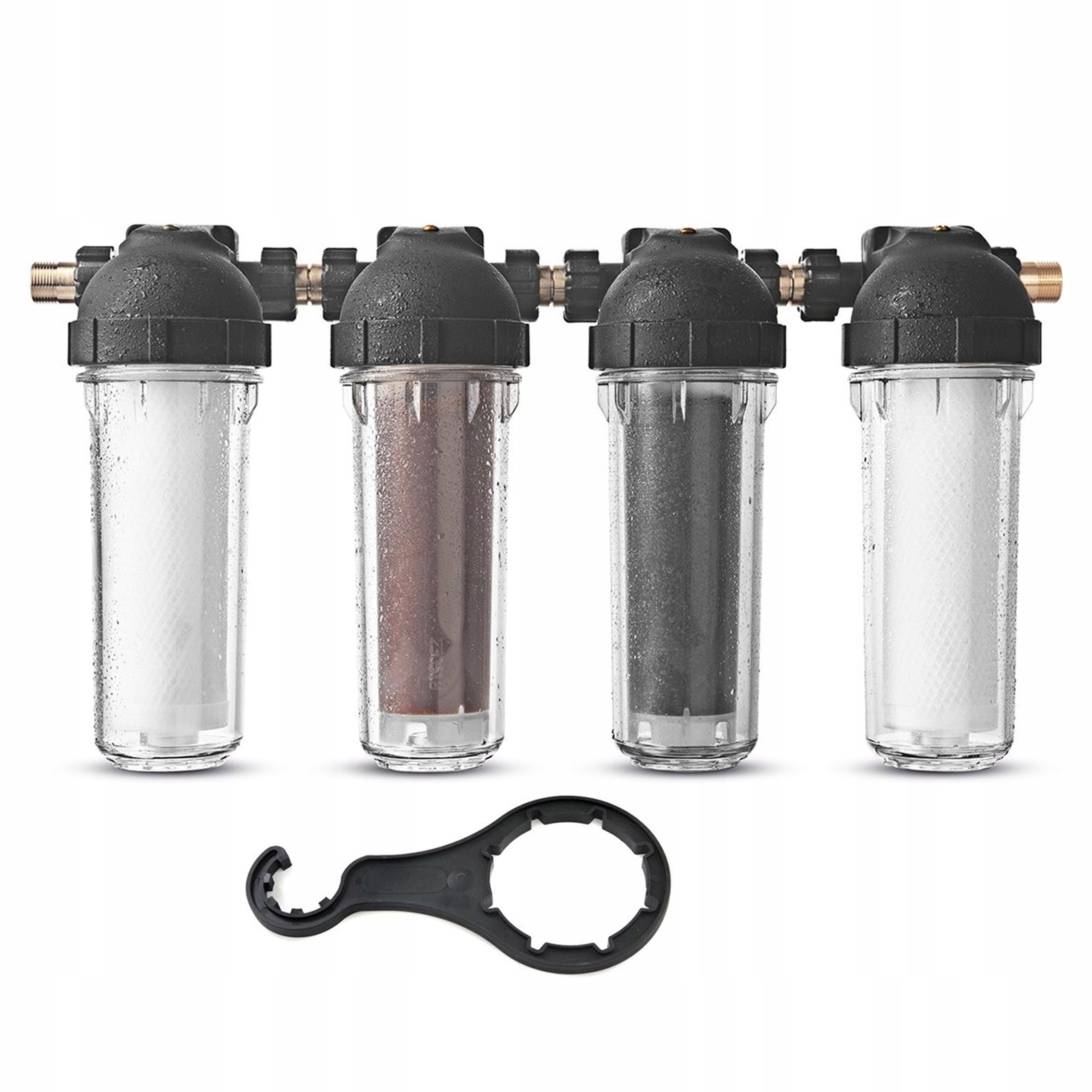 Filtr do Wody 4 Stopniowy Dafi Zmiękczacz Narurowy Uzdatniacz na Cały Dom