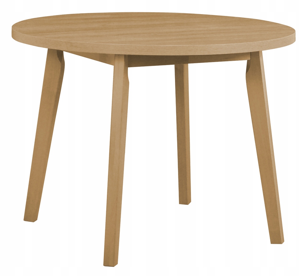 Dřevěný jídelní stůl Cubari kulatý 100 cm dub grandson