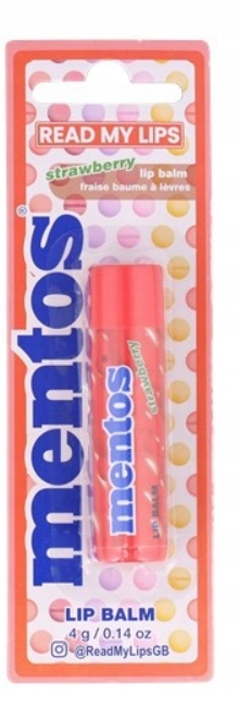 MENTOS STRAWBERRY POMADKA BALSAM DO UST Truskawka