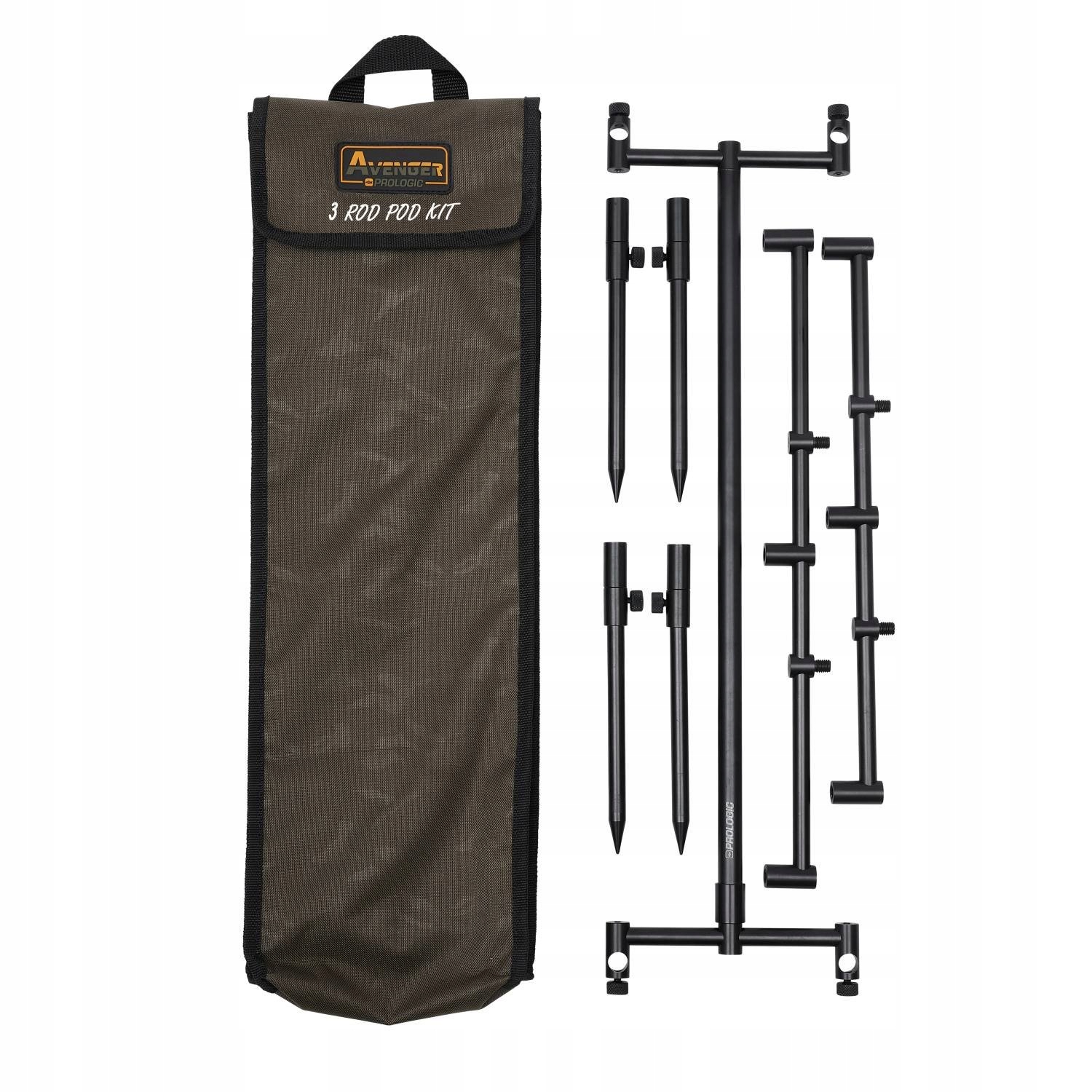 Rod Pod Prologic Avenger 3 rod pro 3 pruty kit & carry case pouzdro