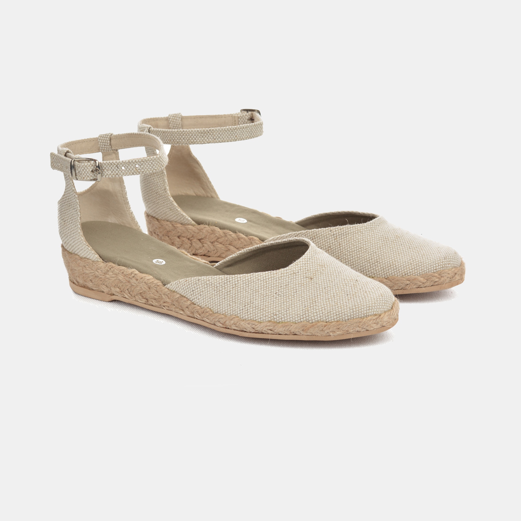 

Espadryle Spotykanka 3cm jasny len 39