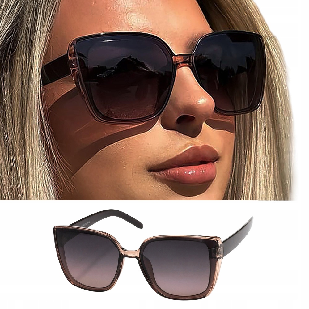 Okulary Przeciwsłoneczne Damskie Polaryzacja UV400 Polarzone Muchy Etui