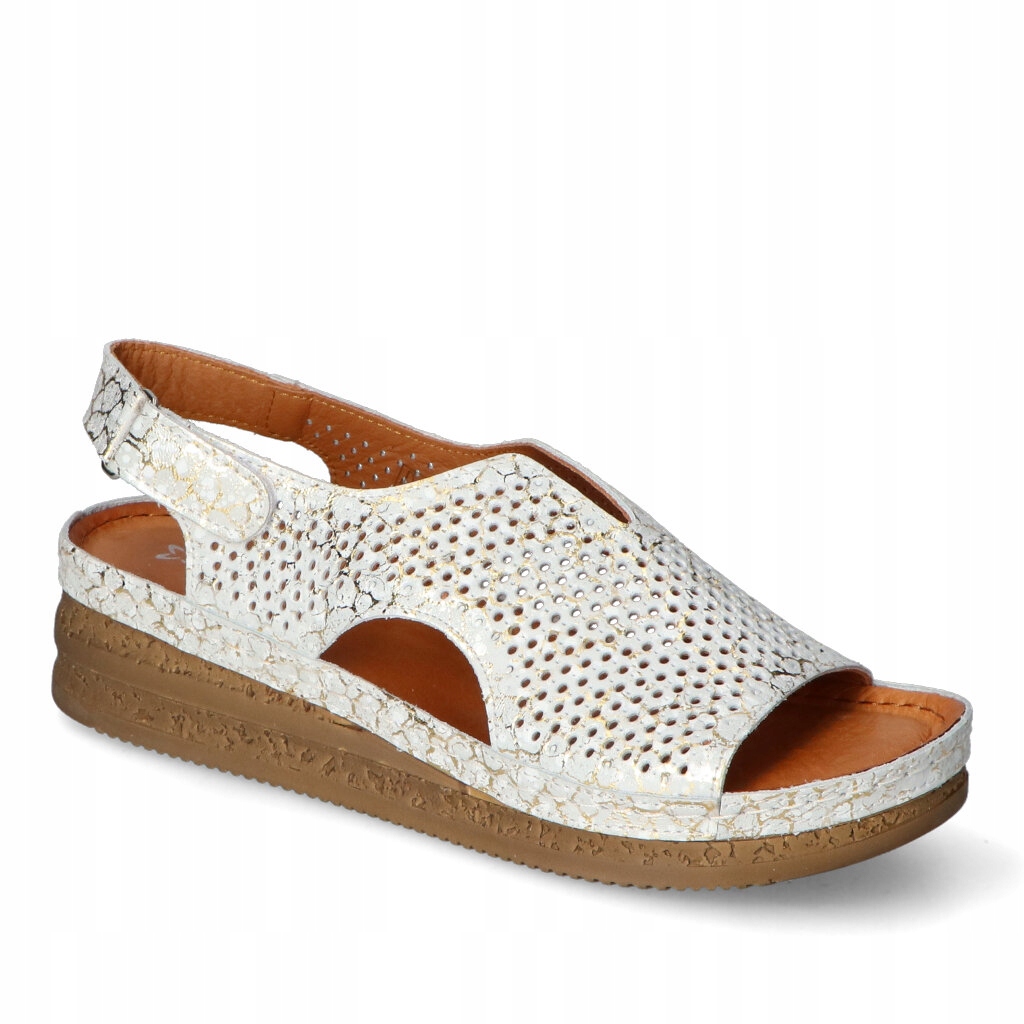 Sandály Maciejka L4494-35/00-1 Stříbrné 41