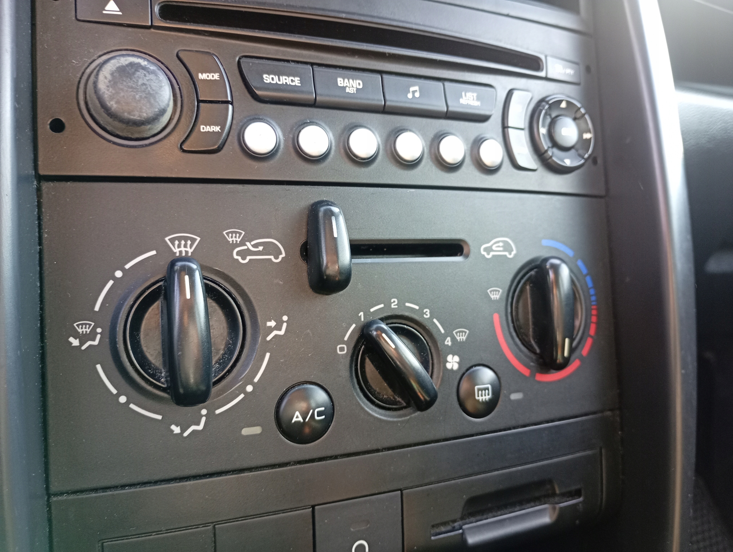 Peugeot 207 07-13 switch switch of control PANEL air conditioning devices