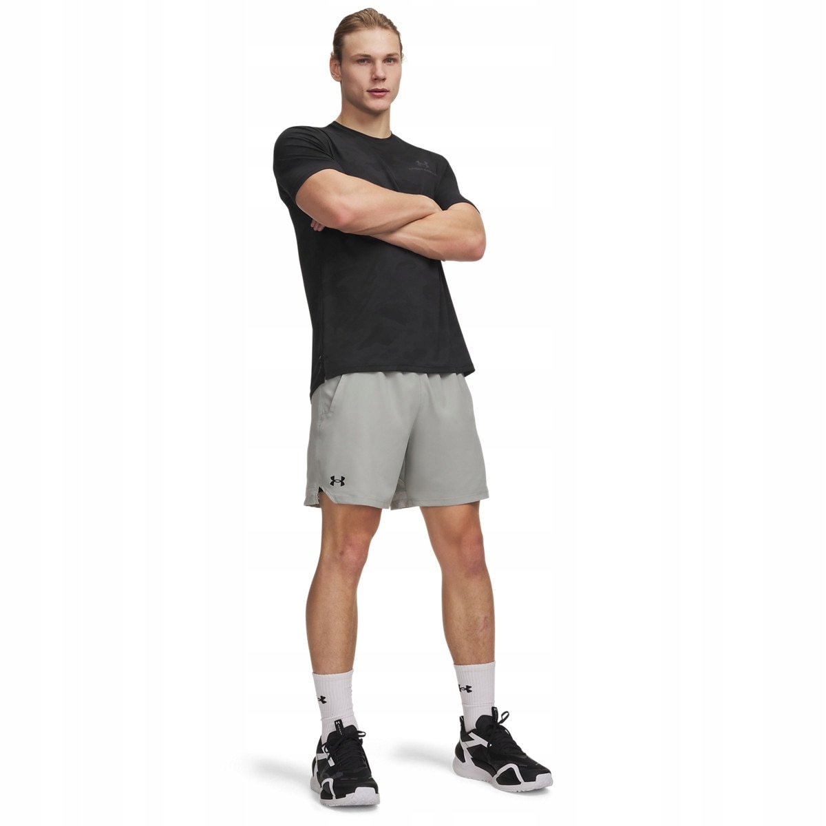 Męskie spodenki treningowe Under Armour Vanish Woven 6in Shorts Beżowy M