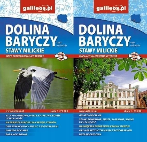 

Mapa Tur.-dolina Baryczy, Stawy Milickie (komplet)