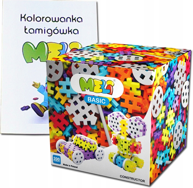 

Klocki Wafle Constructor Meli 200el Kolorowanka