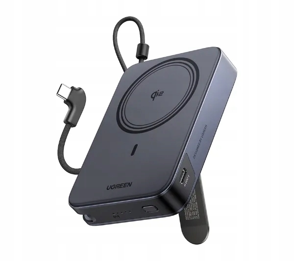 Powerbank Ugreen PB568 10000mAh 30W Magnetyczny MagSafe Szary