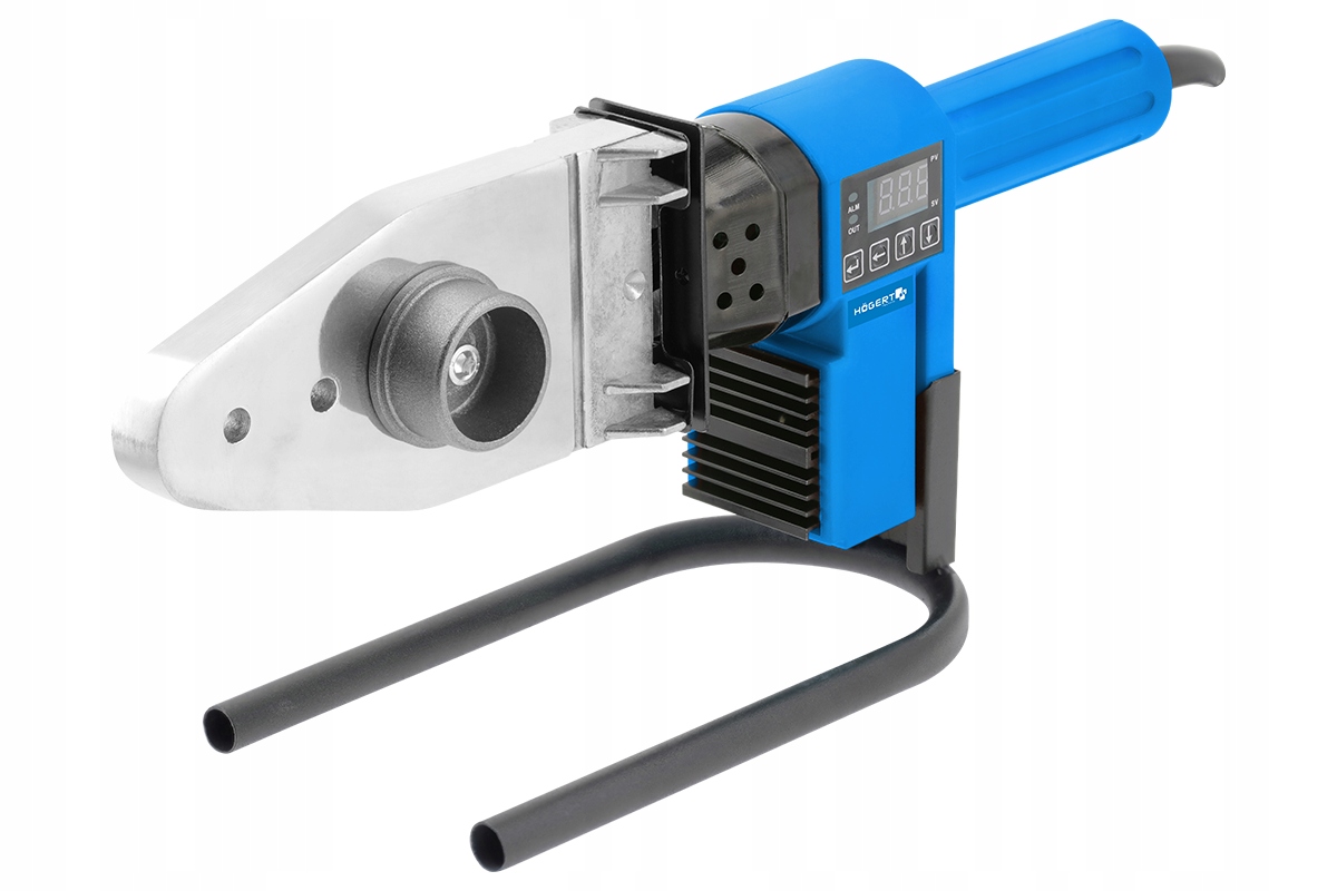 HOGERT ZGRZEWARKA DO RUR PP PCV TERMOSTATEM LCD16-63mm 850W 7 el 16-63mm Zasilanie sieciowe