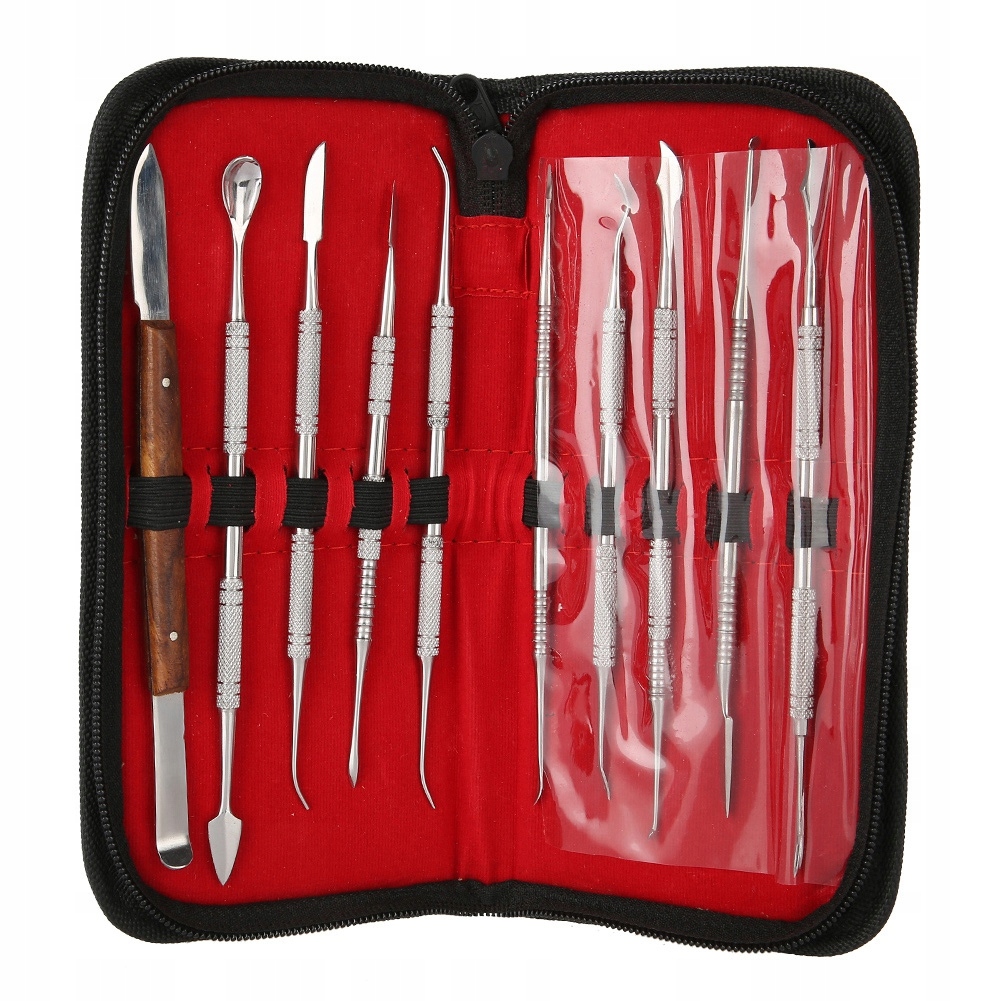 10 шт.НАБОР ИЗ НЕРЖАВЕЮЩЕЙ СТАЛИ ДЛЯ СТОМАТОЛОГИЧЕСКОЙ ВОСКОВОЙ СКУЛЬПТУРЫ