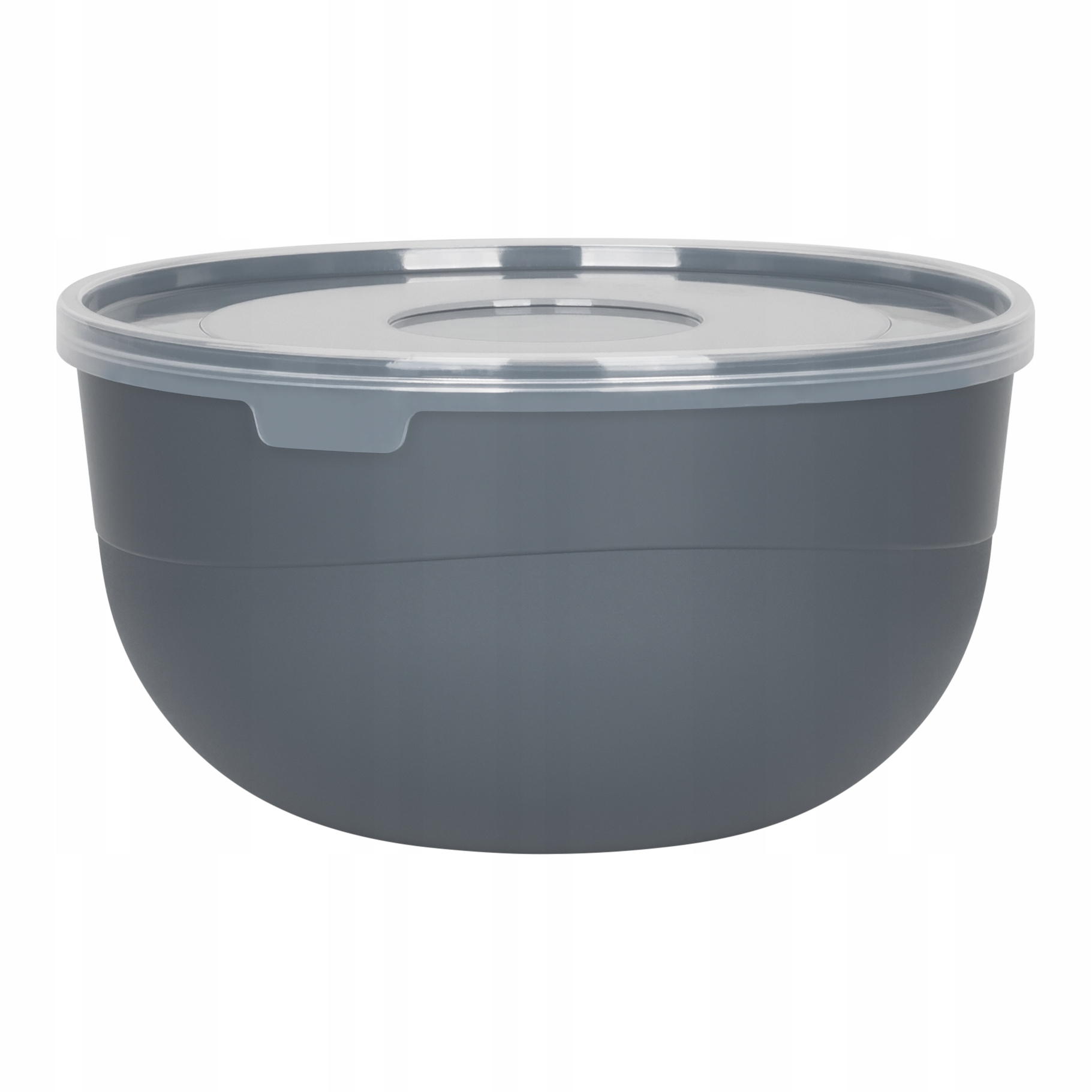 MISECZKA MISKA KUCHENNA PLASTIKOWA DO ŻYWNOŚCI Z POKRYWKĄ 1,2L 16CM C SZARY Stan opakowania oryginalne
