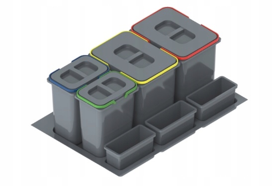 

Segregacja Kosz Na Śmieci Do 80 4 Kosze Praktiko