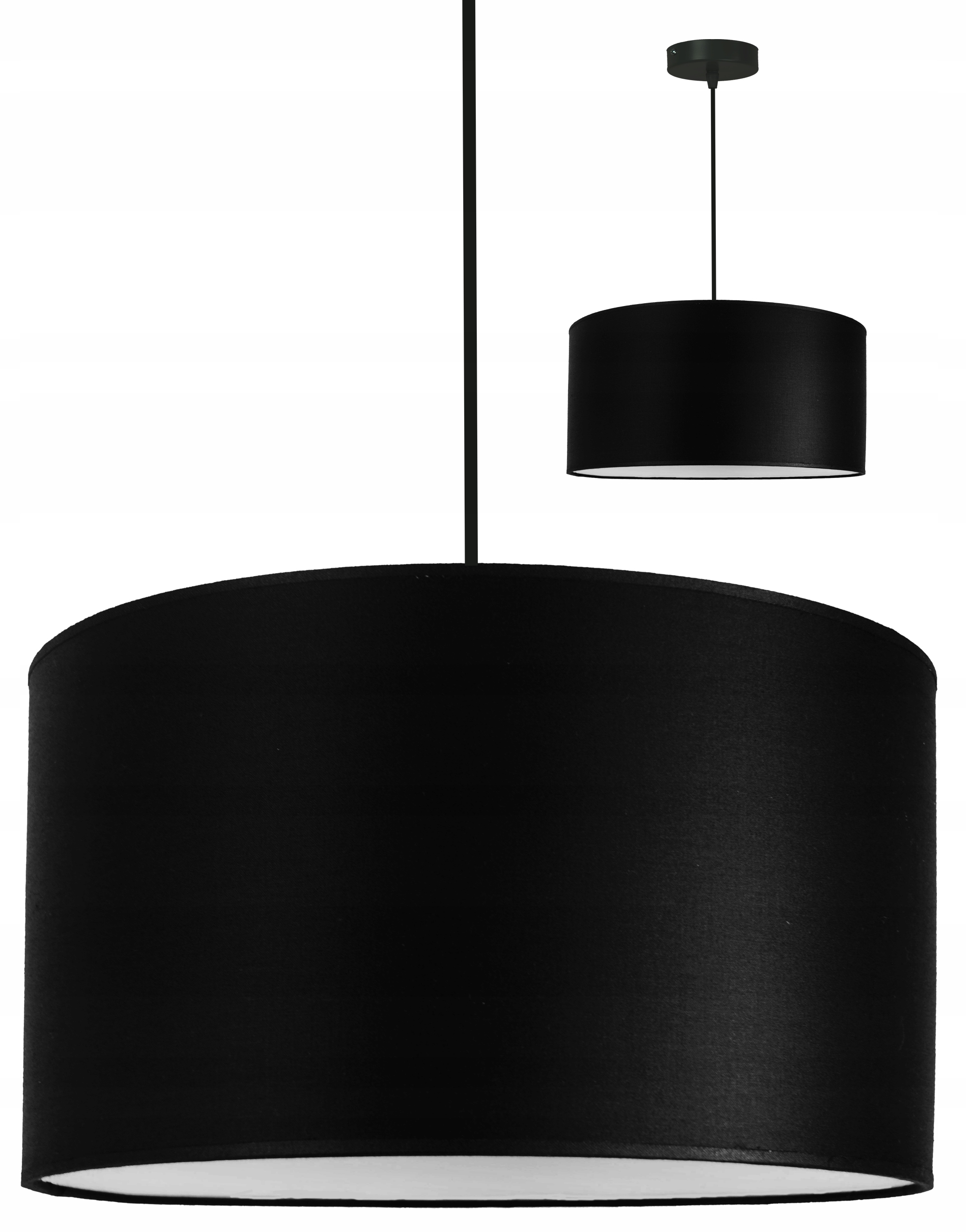 Moderní lampa černé stínidlo 35 cm lustr, obývací pokoj, ložnice, kuchyně Led