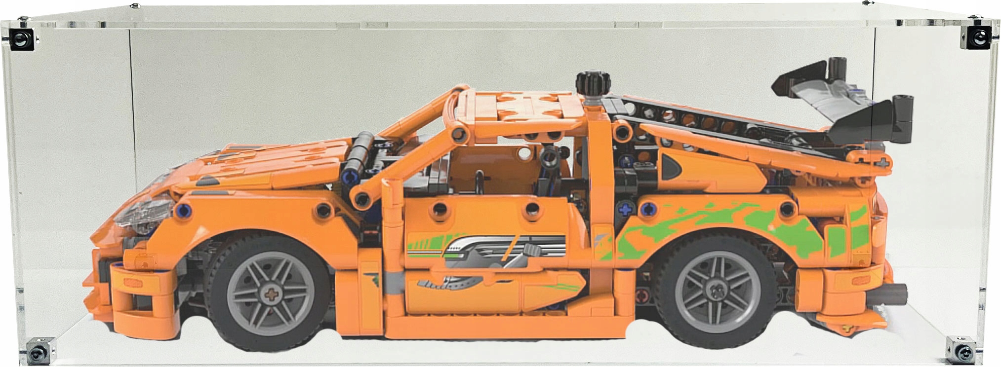 Vitrína Drewlandia pro sadu Lego 42204 Fast and Furious Toyota Supra MK4