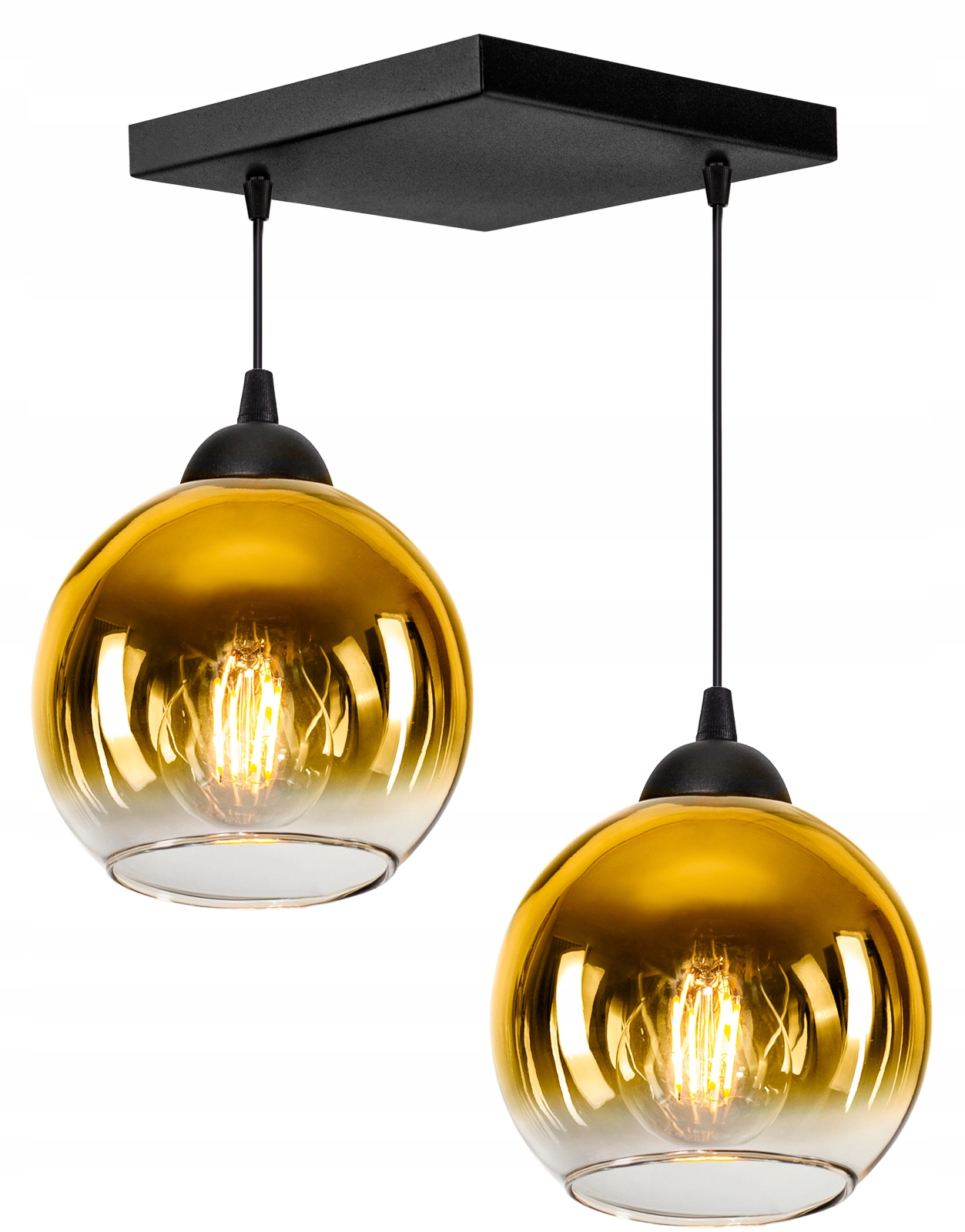 

Szklana Lampa Wisząca Sufitowa Żyrandol Kule Led