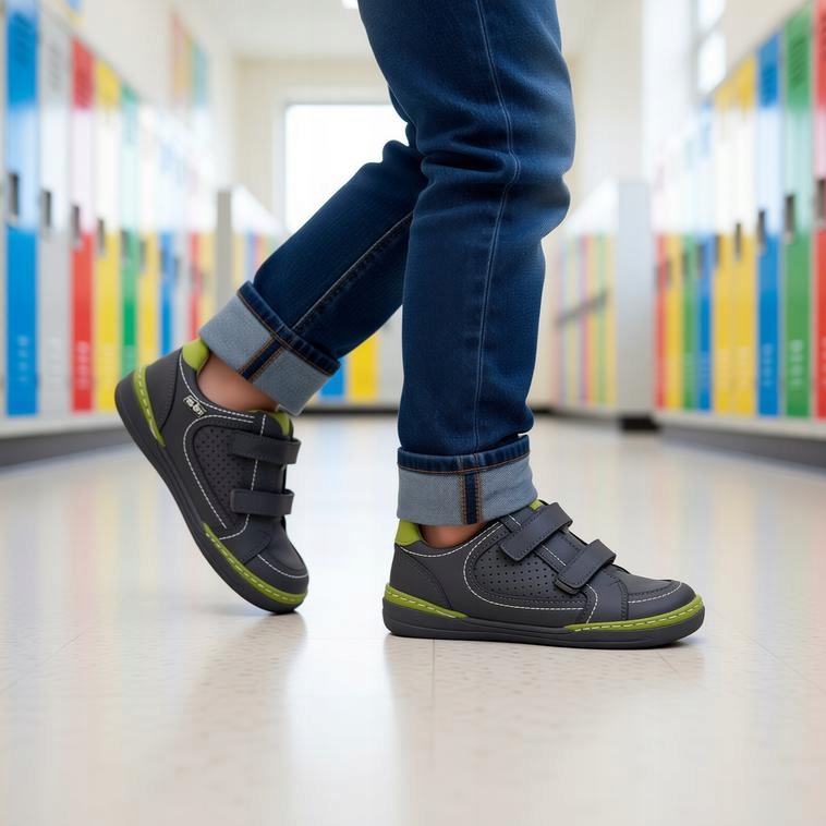 Sneakersy Na Rzepy półbuty Skórzane Ren-But Wkładka Antybakteryjna 3191