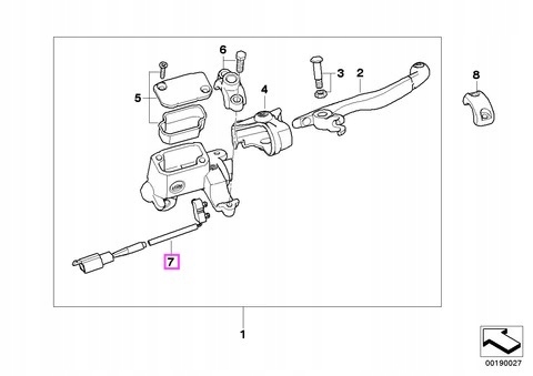Snímač brzdových svetiel Bmw G 450 61327708266