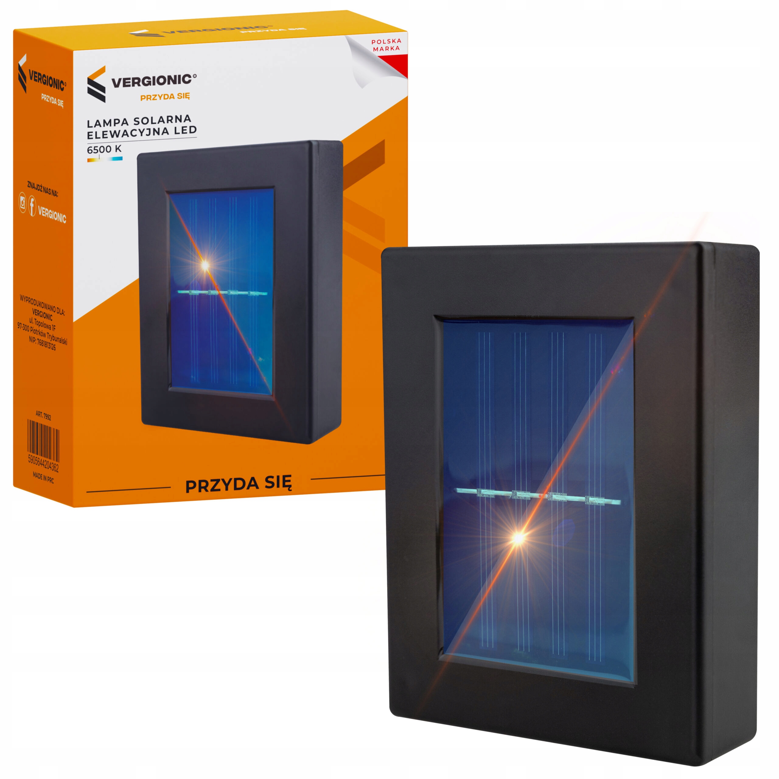 8x ZEWNĘTRZNE LAMPKI NA SCHODY TARAS WODOODPORNE LAMPA SOLARNA LED CZUJNIK Głębokość produktu 2.7 cm