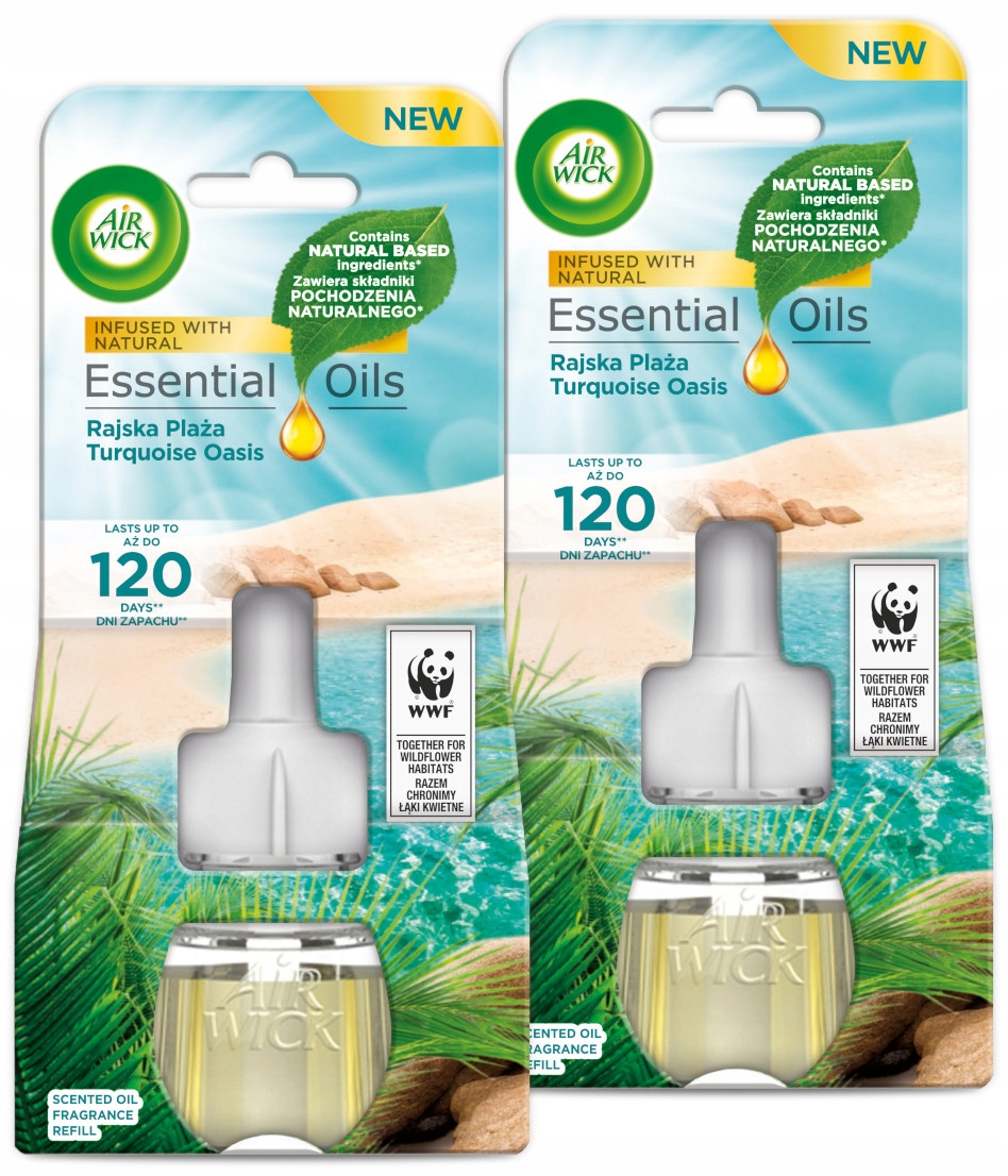 

Air Wick odświeżacz wkład Rajska Plaża 2 x 19 ml