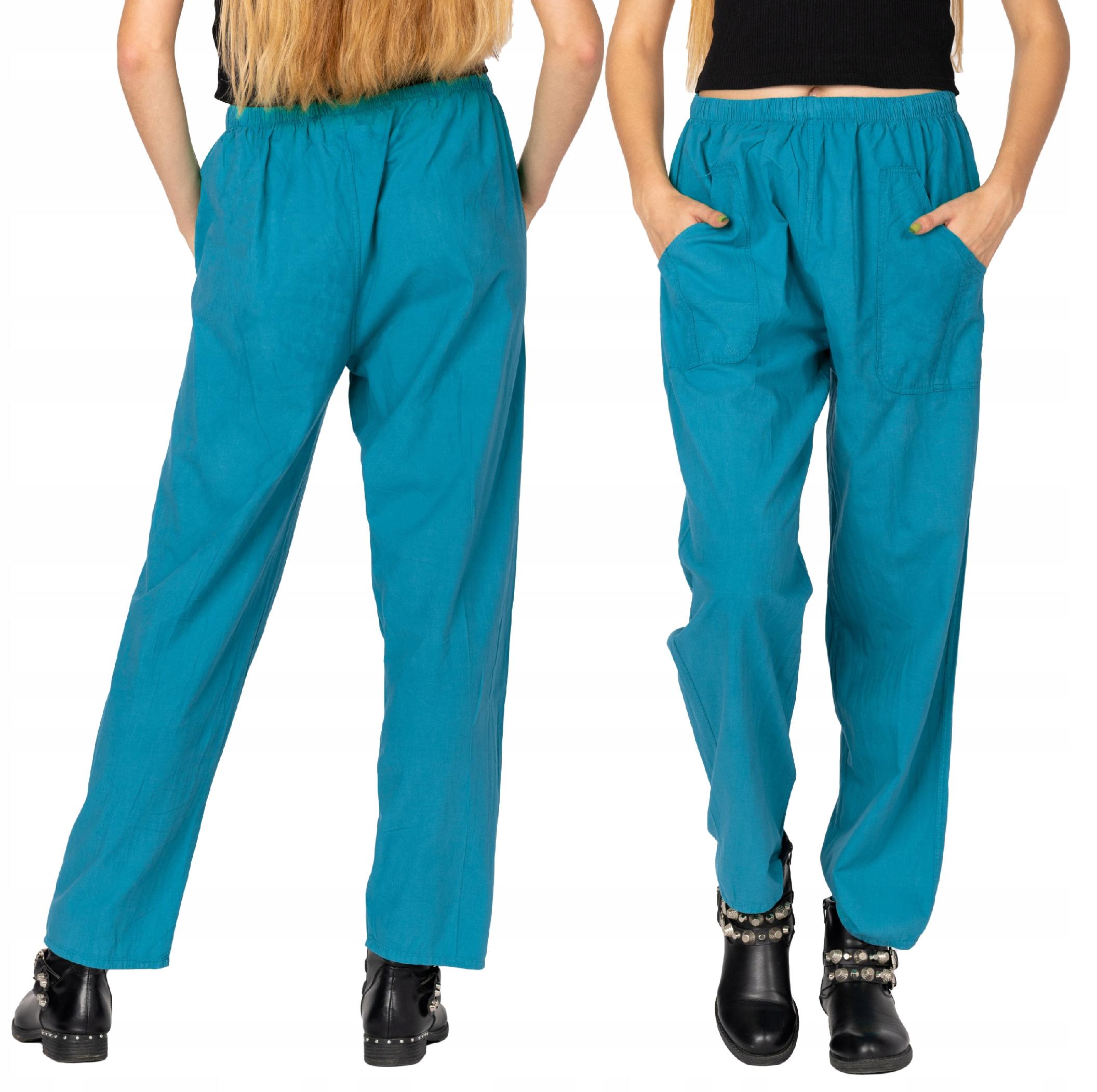 

Cienkie Spodnie Damskie Bawełniane Lato 999-06 4XL
