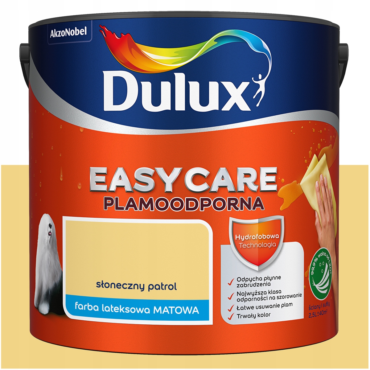 Barva na stěny stropu odolná proti skvrnám Dulux Easycare Sluneční hlídka 5L