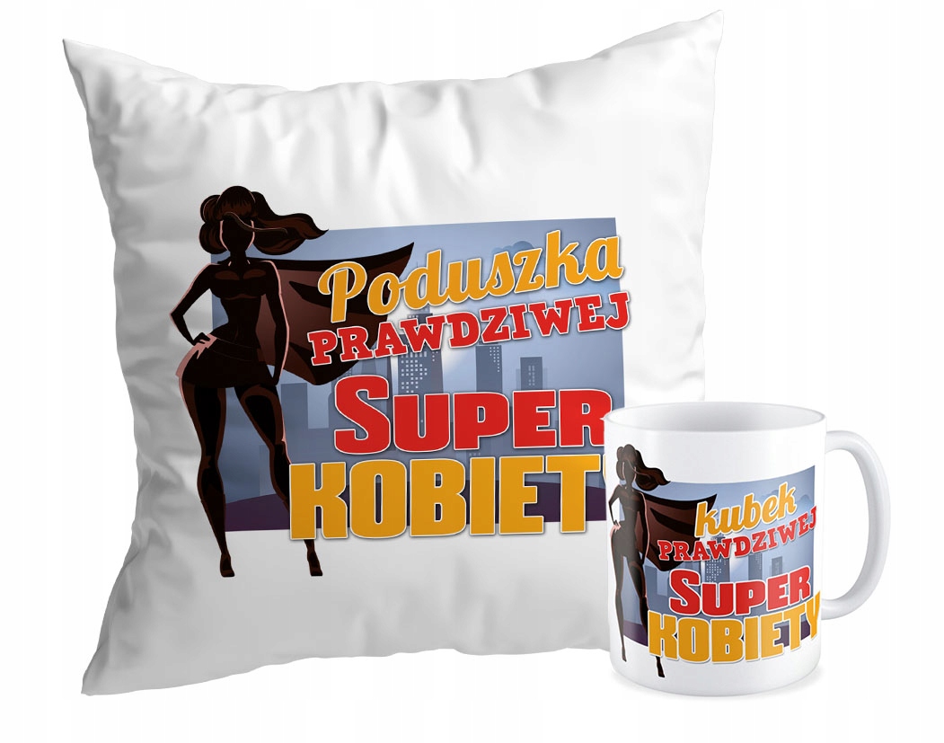 

Zestaw Poduszka + Kubek prezent Dzień Kobiet