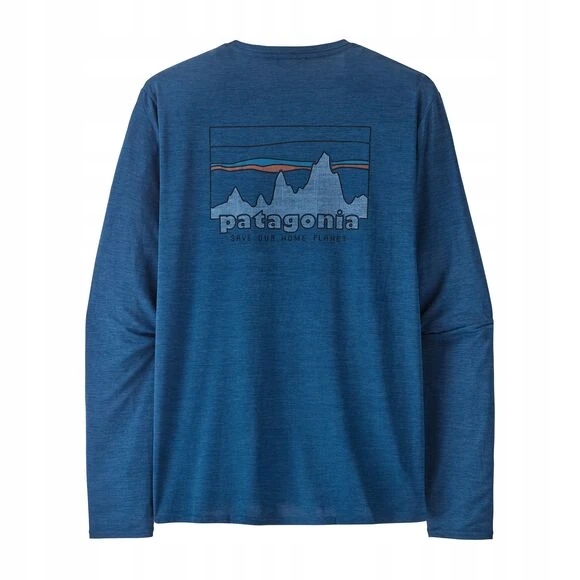 Koszulka męska Patagonia Long-Sleeved Cap Cool Daily Graphic Shirt 73 M