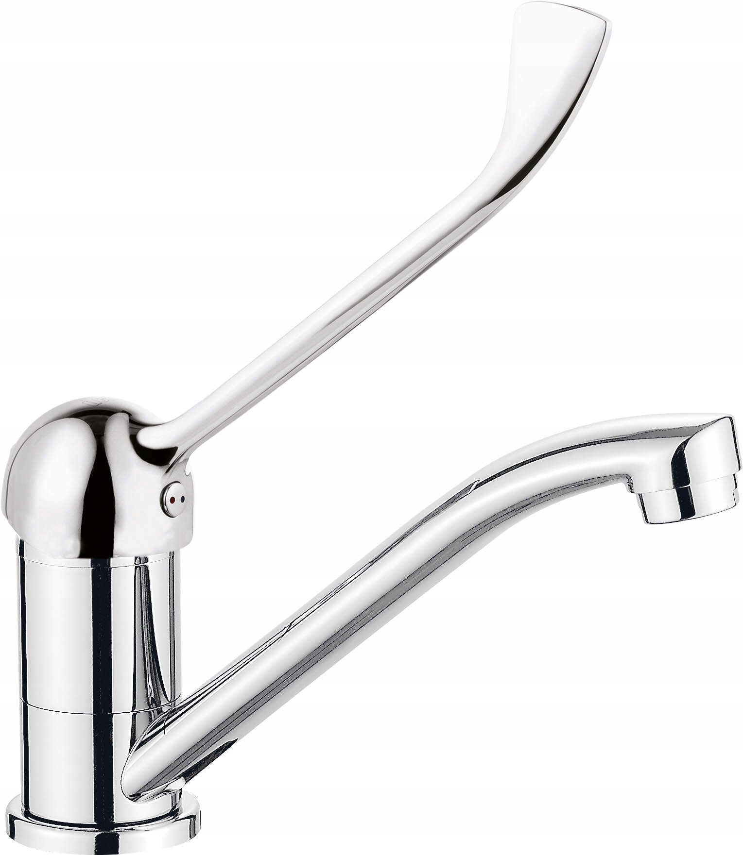 Deante Chromovaná umyvadlová baterie s otočným výtokem, páka Clinic