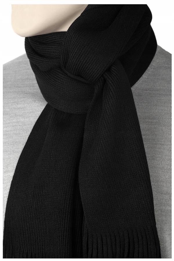 

Gładki Czarny 190X30 Długi Szalik Męski Greg af58