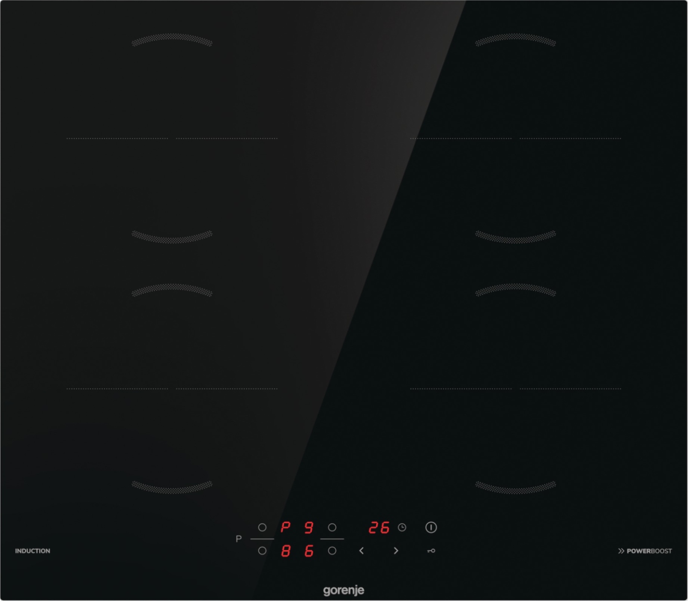 Indukční varná deska Gorenje GI6401BSCE 60 cm 7 kW PowerBoost Minutník