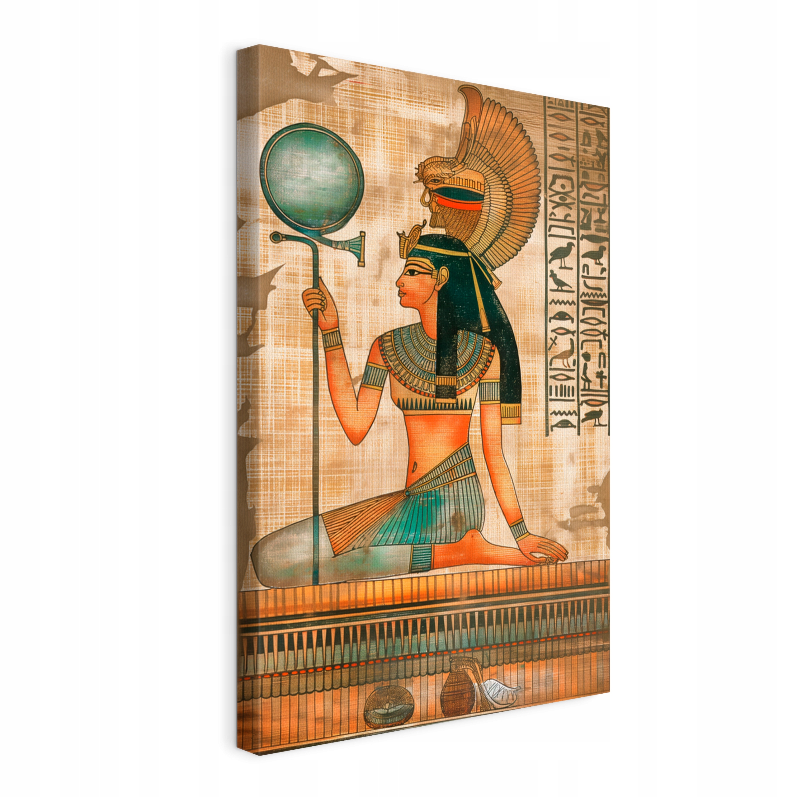 Obraz na plátně Egyptská postava Zrcadlo do obývacího pokoje Ložnice 50x75