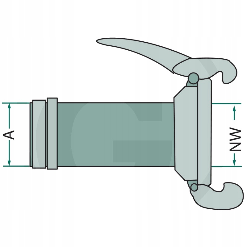 Wtyk do węża 100mm/4" System włoski Producent części Granit