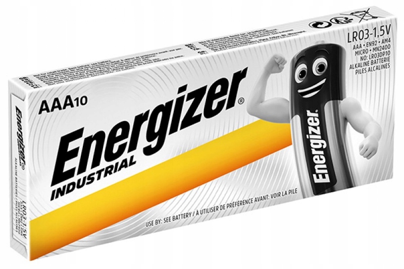 

Bateria Energizer Industrial Aaa LR03 1,5V 10szt