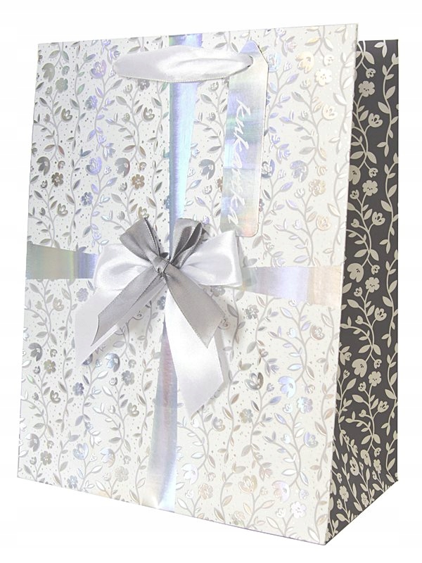 TORBA PREZENT ŚLUB ELEGANCKA KUKARTKA QPS-036