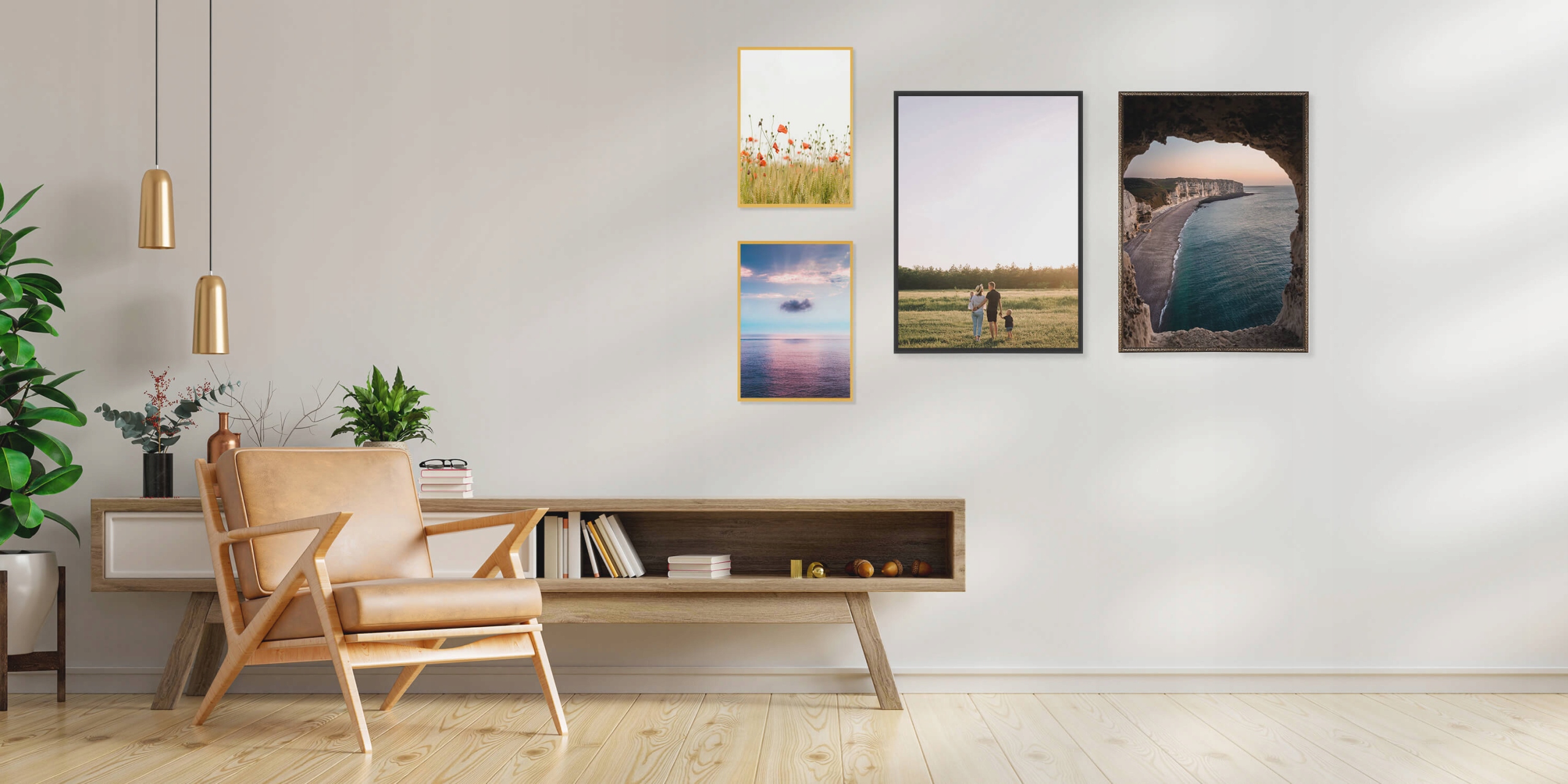 RAMKA Na Zdjęcia ALUMINIOWA 100x140cm B0 CZARNA Rama Zdjęcie 140x100 Plexi Kolor czarny